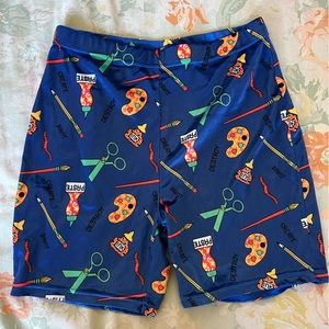 Fashion Brand Company by Penelope Gazin Craftwork Velvet Bike Shorts (L)